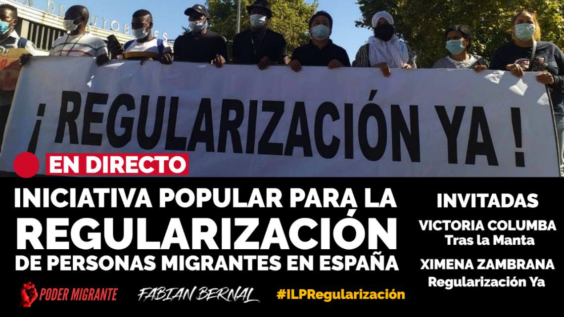 En Directo Iniciativa Popular Por La Regularizaci N De Personas