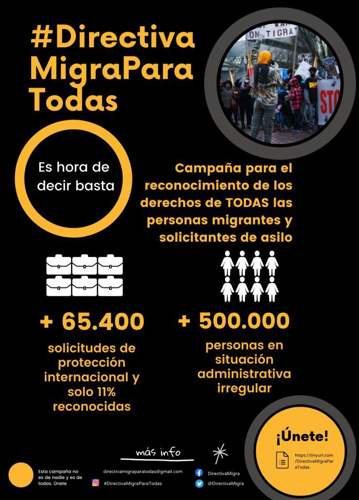 CAMPAÑA DE MOVILIZACIÓN #DirectivaMigraparaTodas