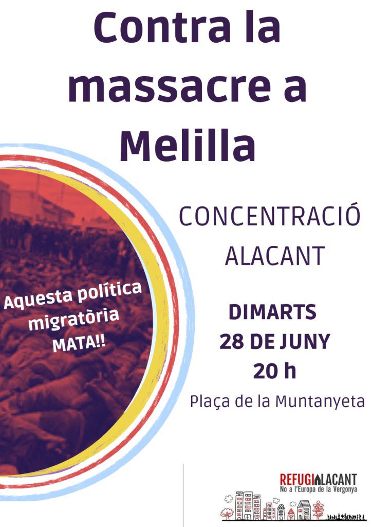 CONVOCATORIAS DE MOVILIZACIONES #MasacreEnMelilla