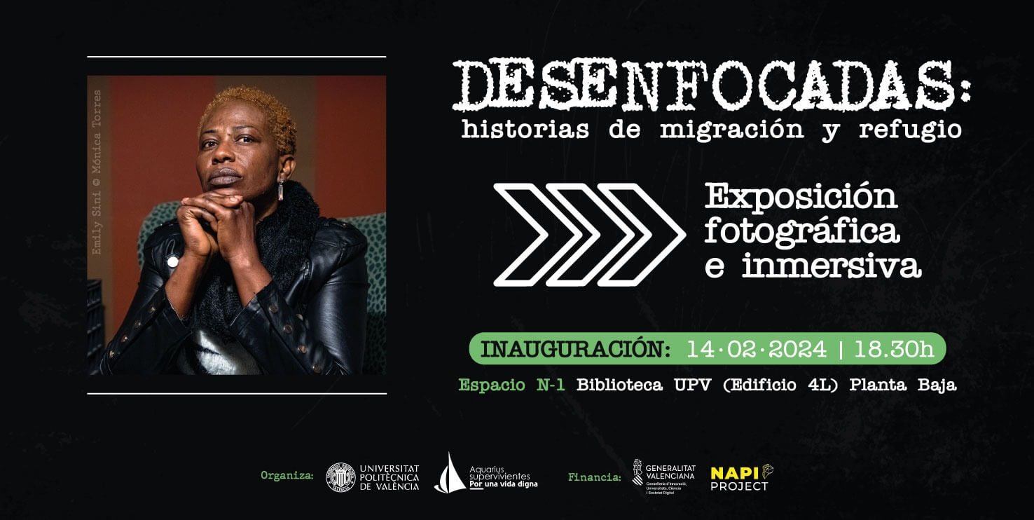 Exposición fotográfica e inmersiva "Desenfocadas: historias de migración y refugio" del barco Aquarius en Valencia