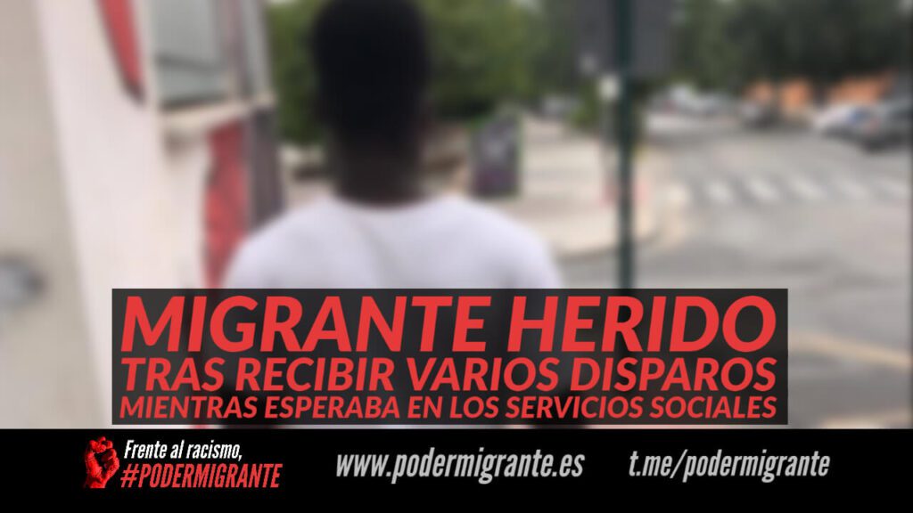MIGRANTE HERIDO TRAS RECIBIR DISPAROS MIENTRAS ESPERABA EN LOS SERVICIOS SOCIALES