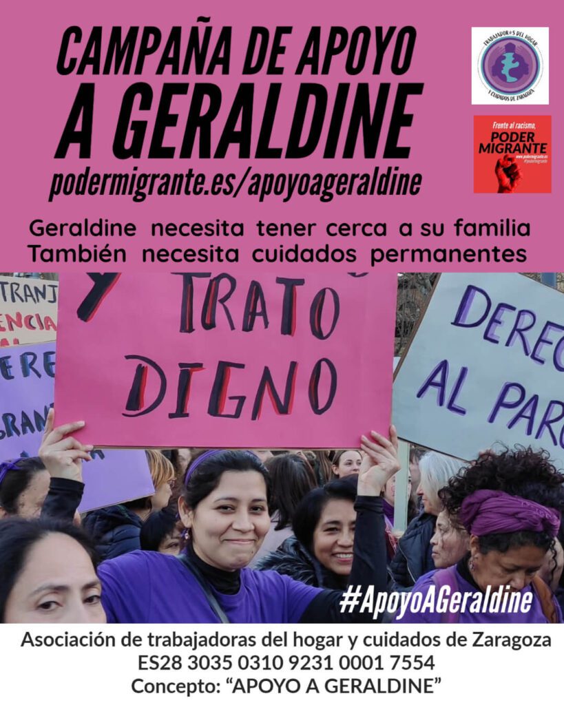 CAMPAÑA DE APOYO A GERALDINE #ApoyoAGeraldine CAMPAÑA DE APOYO A GERALDINE #ApoyoAGeraldine