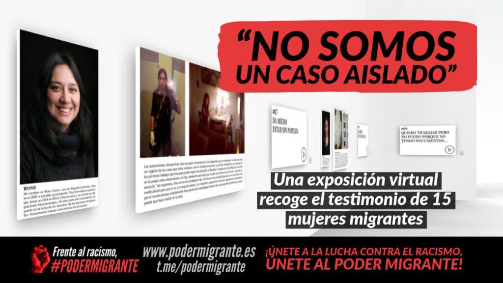 "NO SOMOS UN CASO AISLADO": Una exposición virtual recoge el testimonio de 15 mujeres migrantes