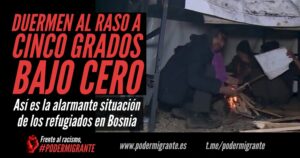 DUERMEN AL RASO A CINCO GRADOS BAJO CERO: la alarmante situación de los refugiados en Bosnia