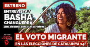 ENTREVISTA A BASHA CHANGUERRA: El voto migrante en las elecciones de Catalunya 14F