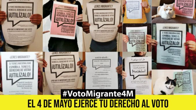 #VotoMigrante4M | EL 4 DE MAYO SERÁ EL DÍA EN QUE NUESTRA VOZ SE ESCUCHE #VotoMigrante4M | EL 4 DE MAYO SERÁ EL DÍA EN QUE NUESTRA VOZ SE ESCUCHE