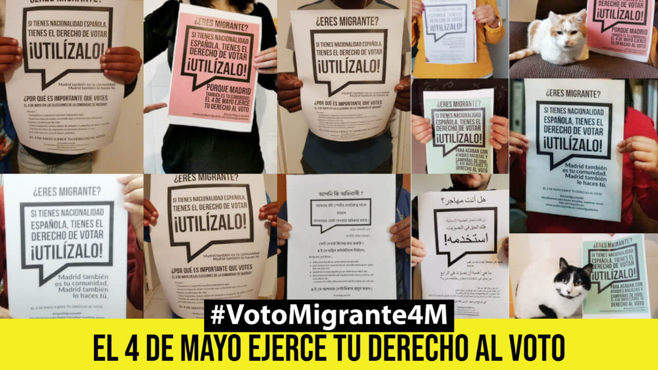 #VotoMigrante4M | EL 4 DE MAYO SERÁ EL DÍA EN QUE NUESTRA VOZ SE ESCUCHE