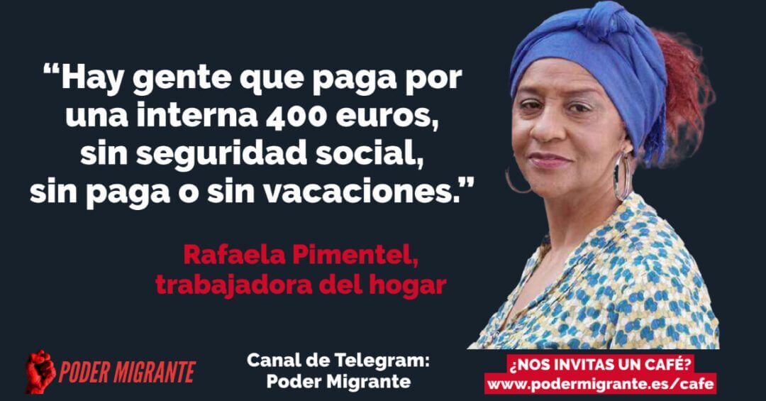ENTREVISTA a Rafaela Pimentel, trabajadora del hogar