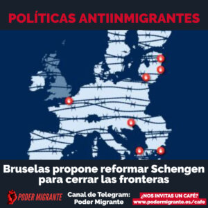 POLÍTICAS ANTIINMIGRANTES: Bruselas propone reformar Schengen para cerrar fronteras