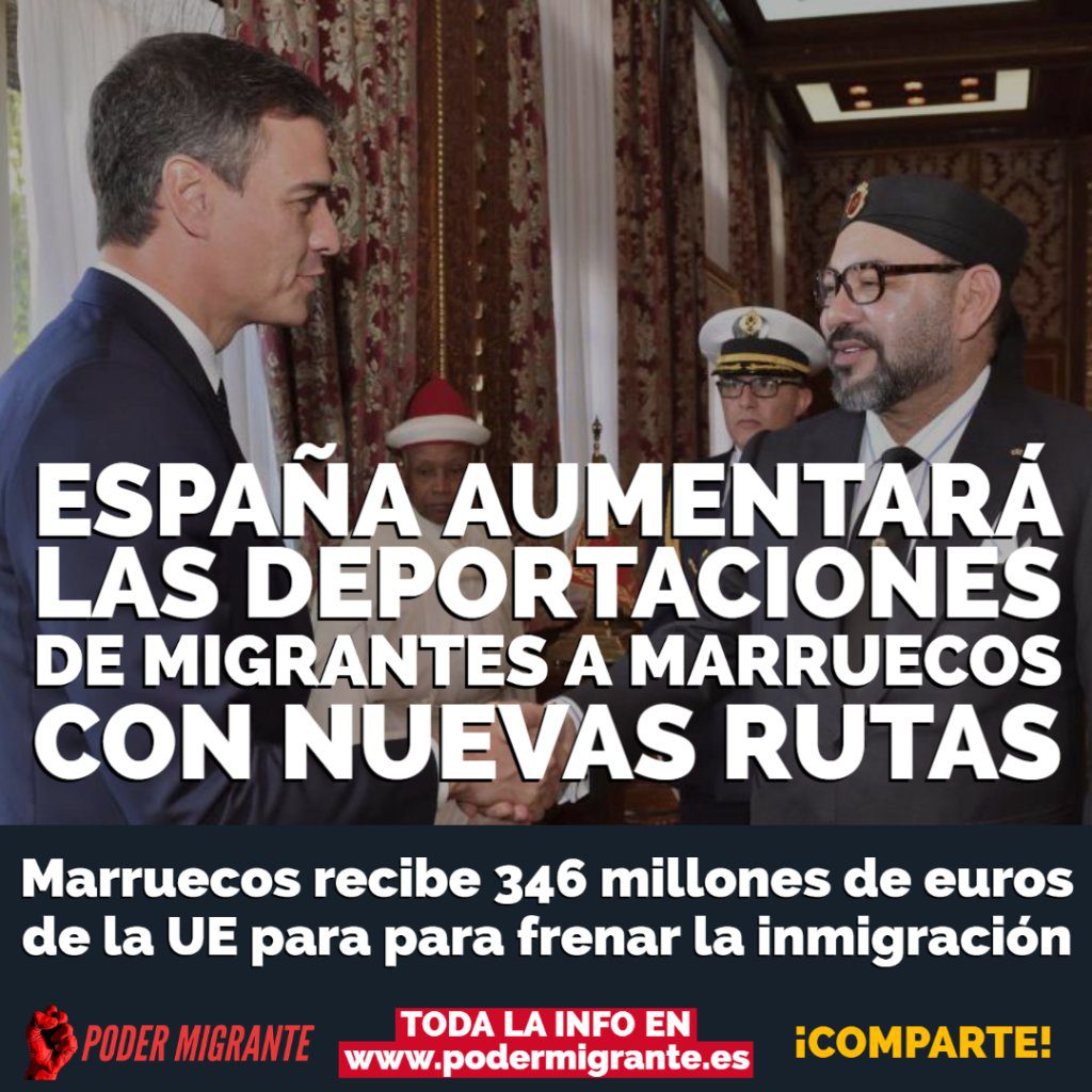ESPAÑA AUMENTARÁ LAS DEPORTACIONES DE MIGRANTES a Marruecos con nuevas rutas