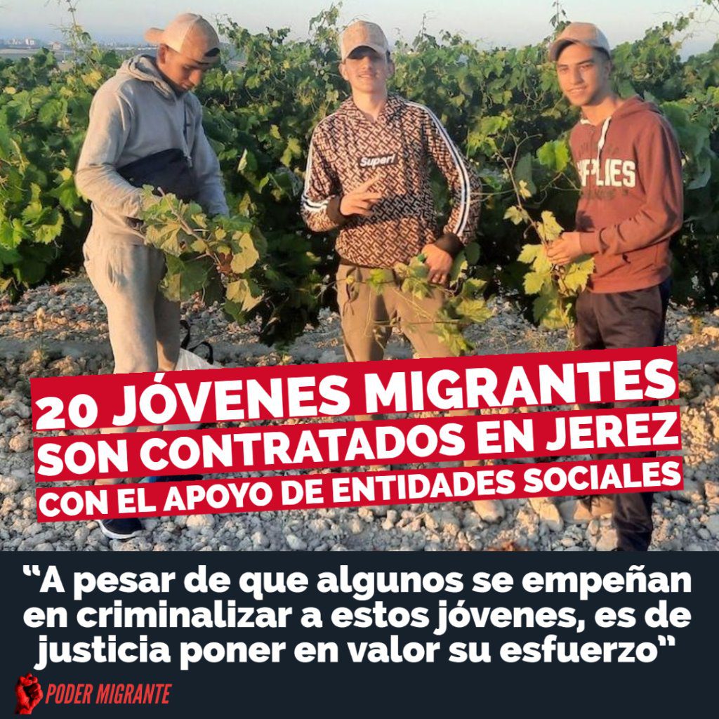 20 jóvenes migrantes son contratados en Jerez con el apoyo de entidades sociales