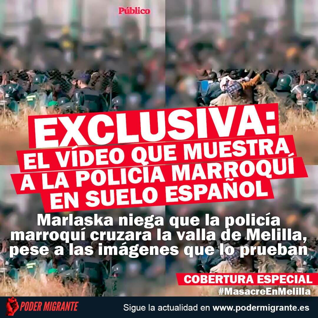 EXCLUSIVA: El vídeo que muestra a la policía marroquí en suelo español en Melilla