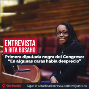 ENTREVISTA A RITA BOSAHO, primera diputada negra del Congreso: “En algunas caras había desprecio”