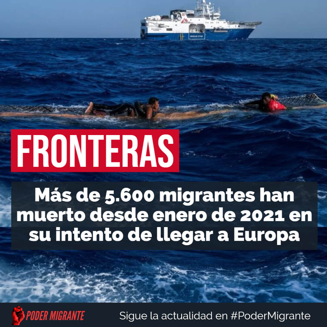 FRONTERAS. Más de 5.600 migrantes han muerto desde enero de 2021 en su intento de llegar a Europa