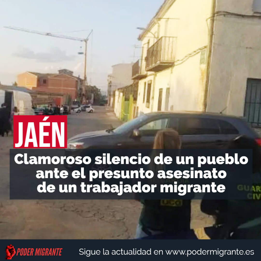 JAÉN. Clamoroso silencio de un pueblo ante el presunto asesinato de un trabajador migrante