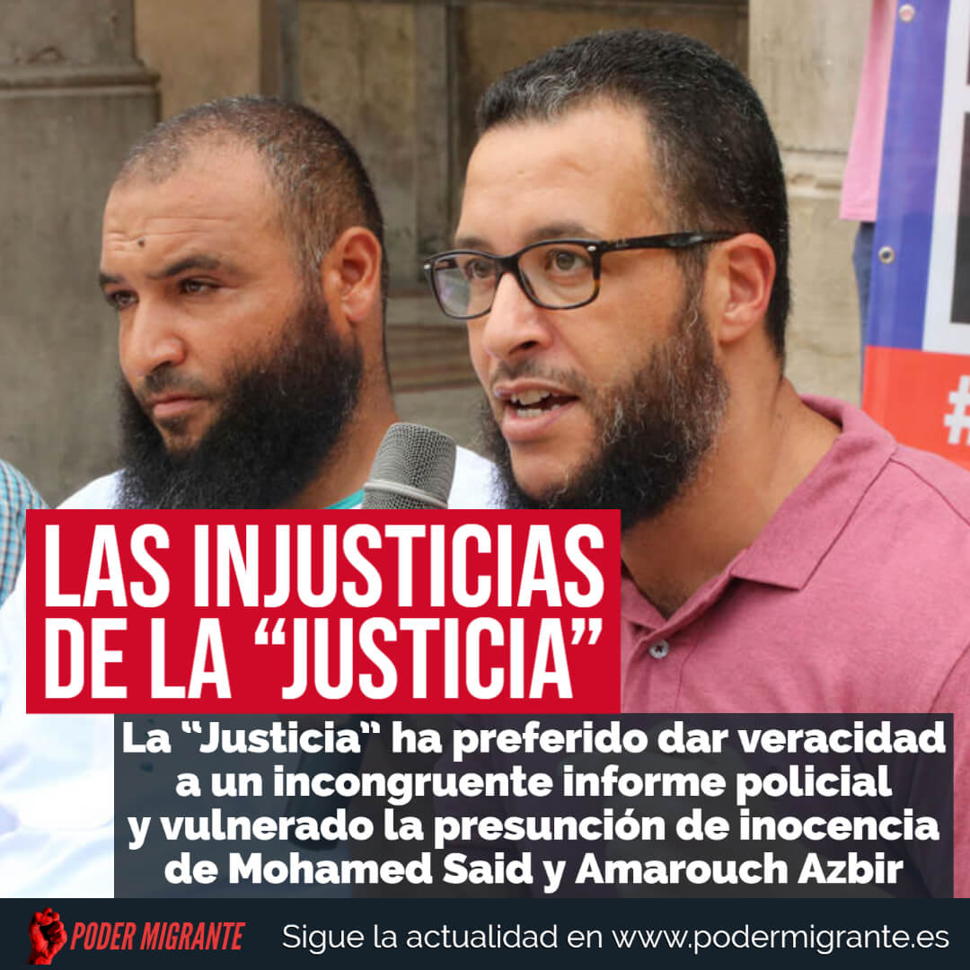 LAS INJUSTICIAS DE LA JUSTICIA contra Mohamed Said Badaoui y Amarouch Azbir