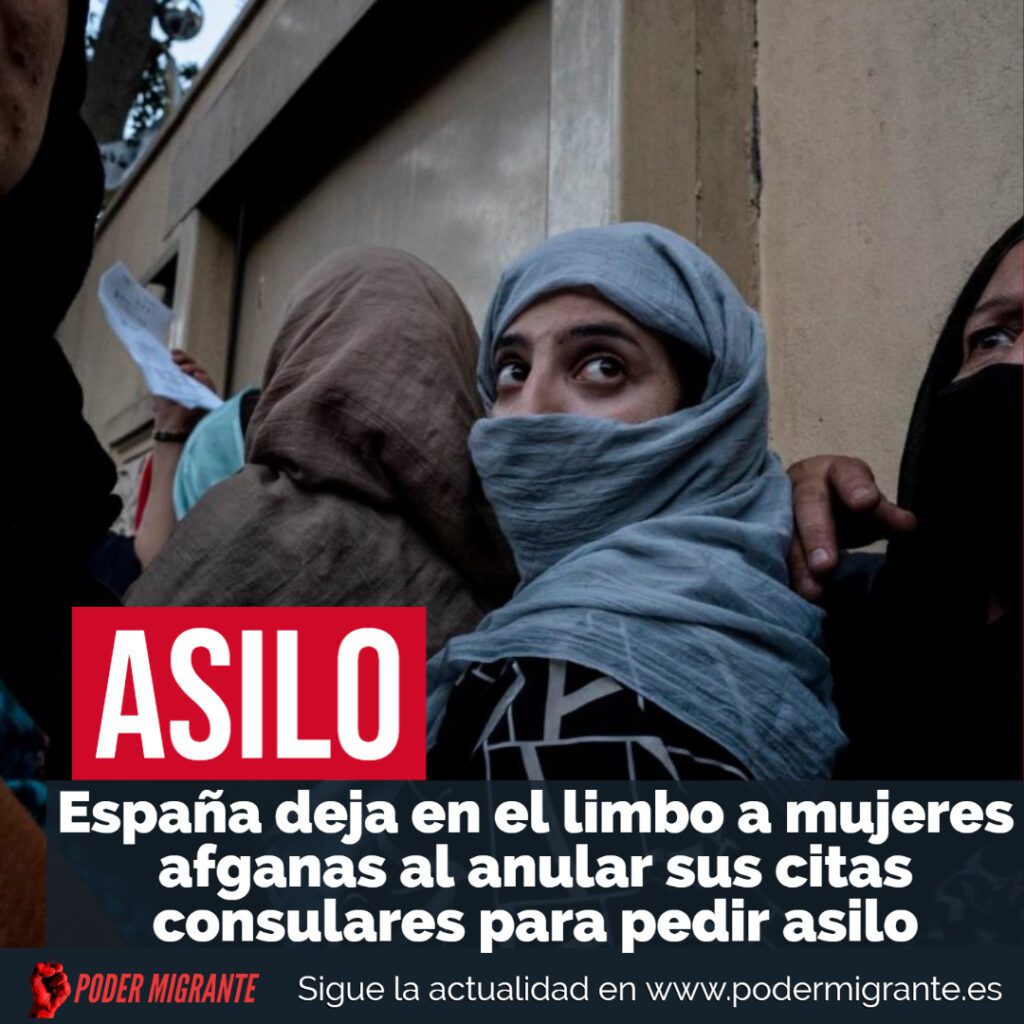 ASILO. España deja en el limbo a mujeres afganas huidas a Pakistán e Irán al anular sus citas consulares para pedir asilo