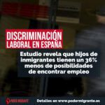 Discriminación laboral en España: estudio revela que hijos de inmigrantes tienen un 36% menos de posibilidades