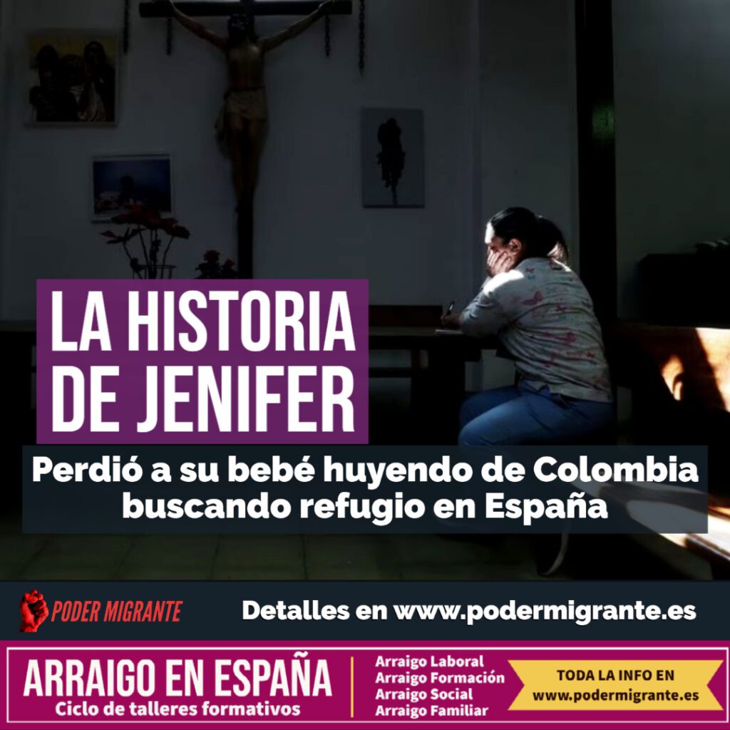 LA HISTORIA DE JENIFER: perdió a su bebé huyendo de Colombia buscando refugio en España