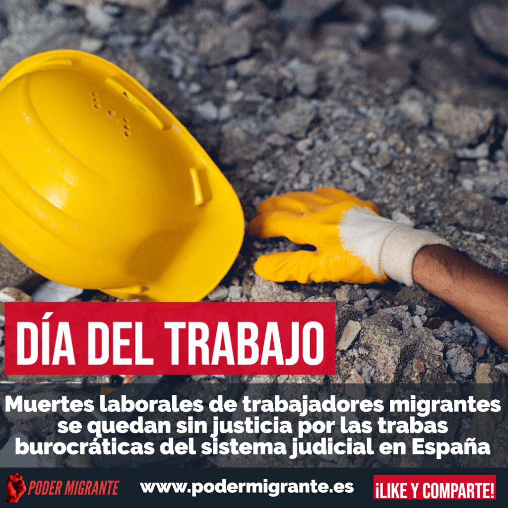 Muertes laborales de inmigrantes sin justicia por las trabas burocráticas del sistema judicial en España