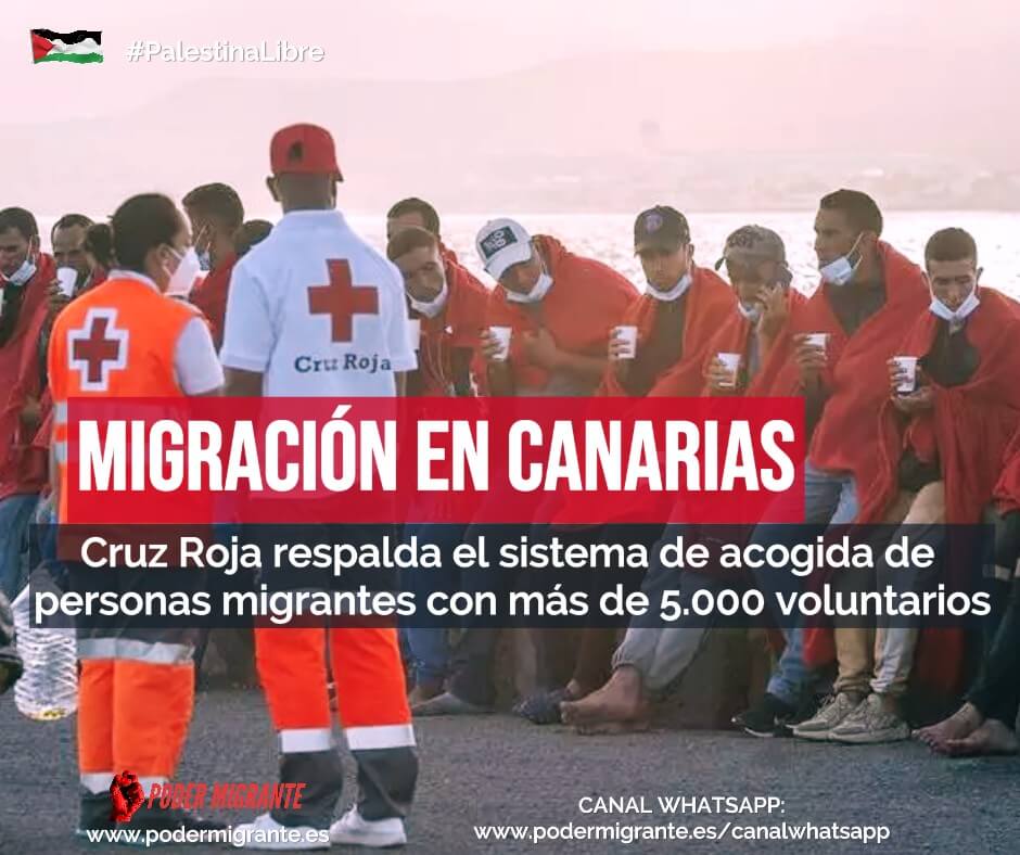Migración en Canarias: Cruz Roja respalda el sistema de acogida de personas migrantes con más de 5.000 voluntarios